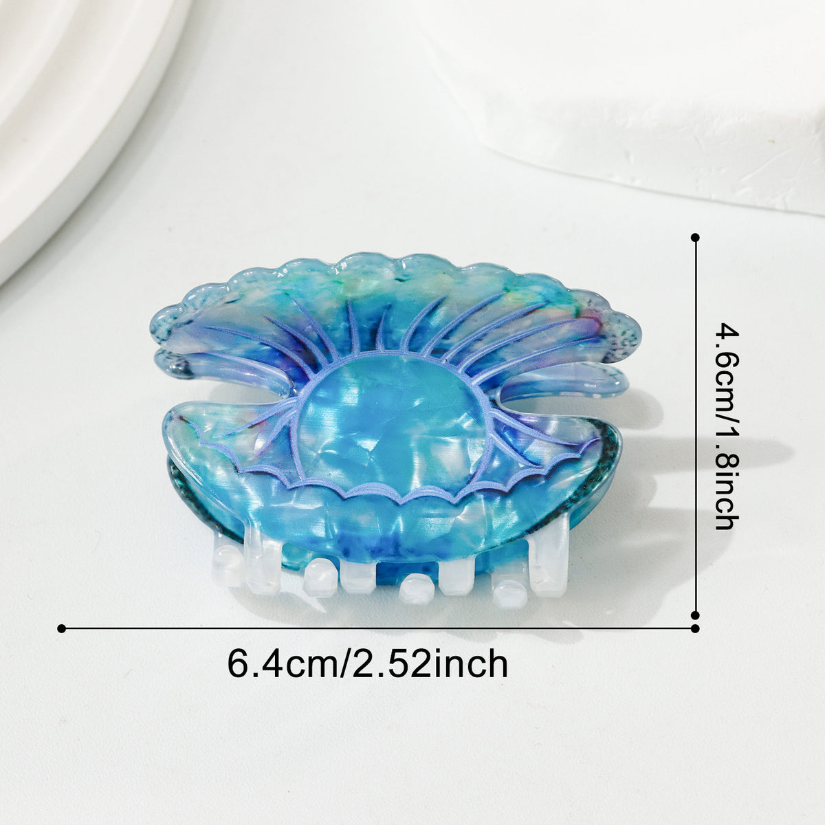 Sea Creature Hair Claw Clip Starfish Crab Turtle - PearlShell