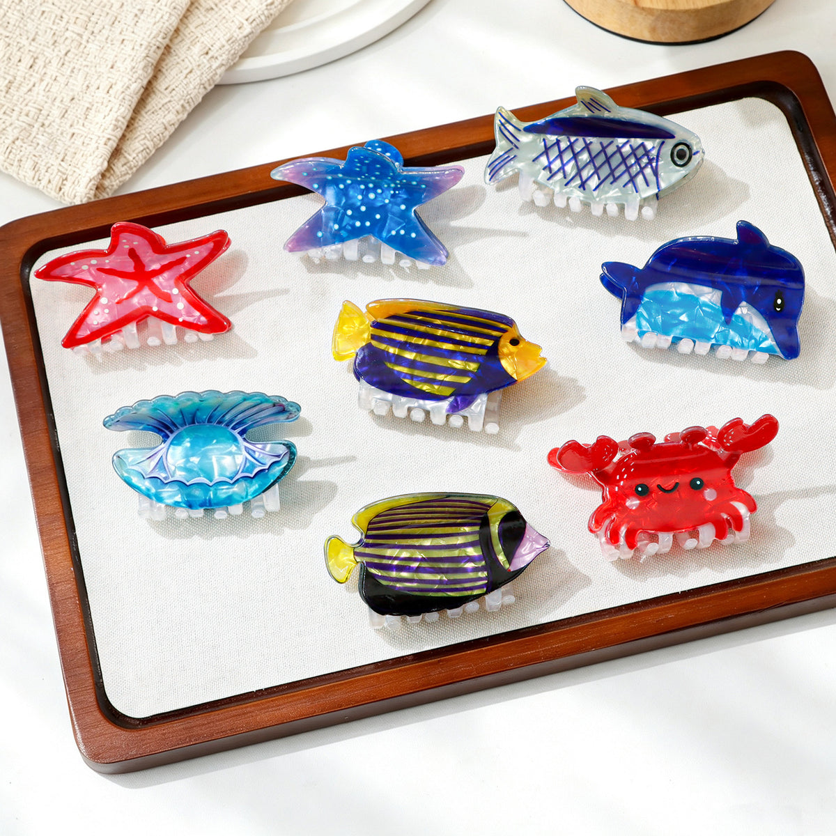 Sea Creature Hair Claw Clip Starfish Crab Turtle - view 2
