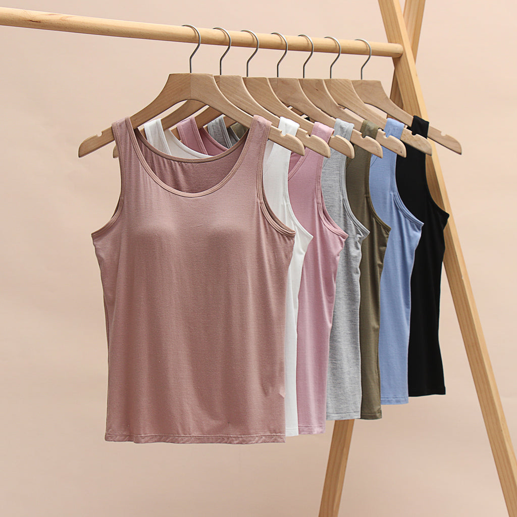 Scoop Neck Modal Tank With Built In Bra - view 1