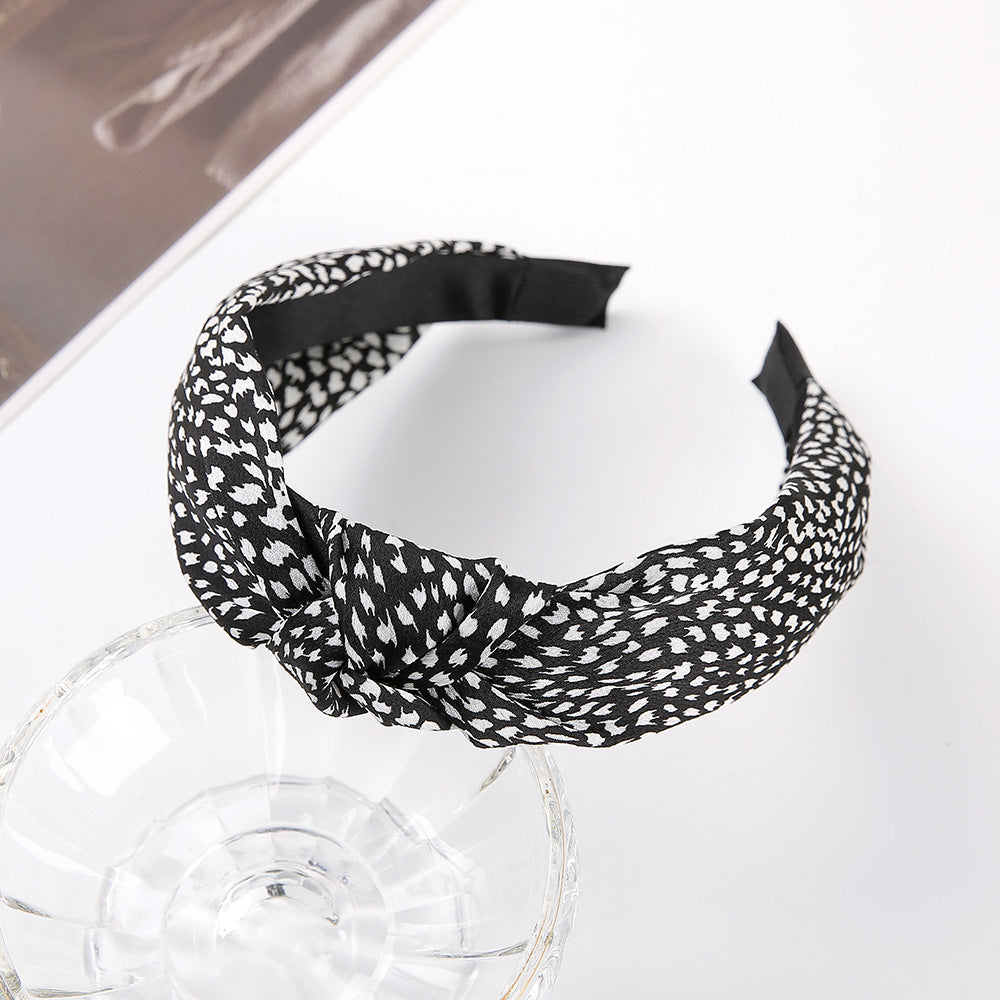 Wide Knotted Fabric Headband - Color_07