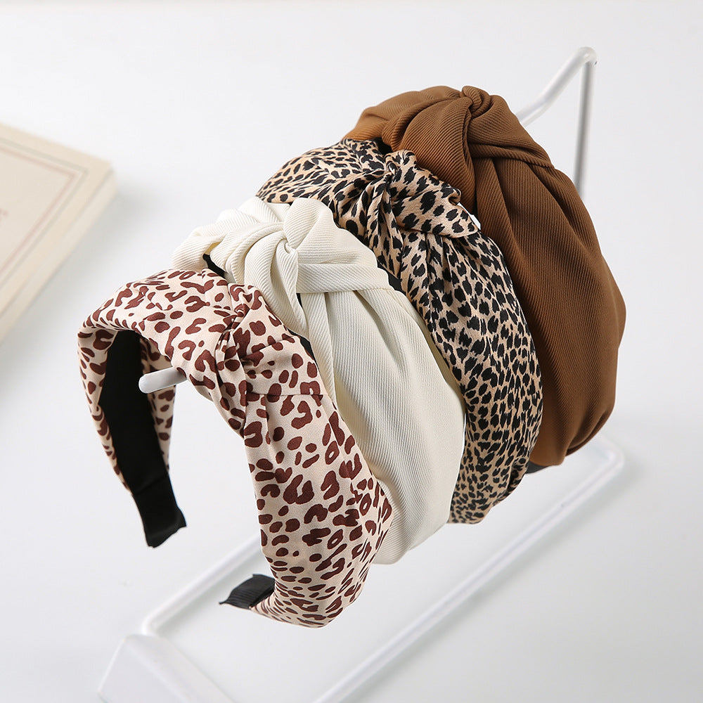 Wide Knotted Fabric Headband