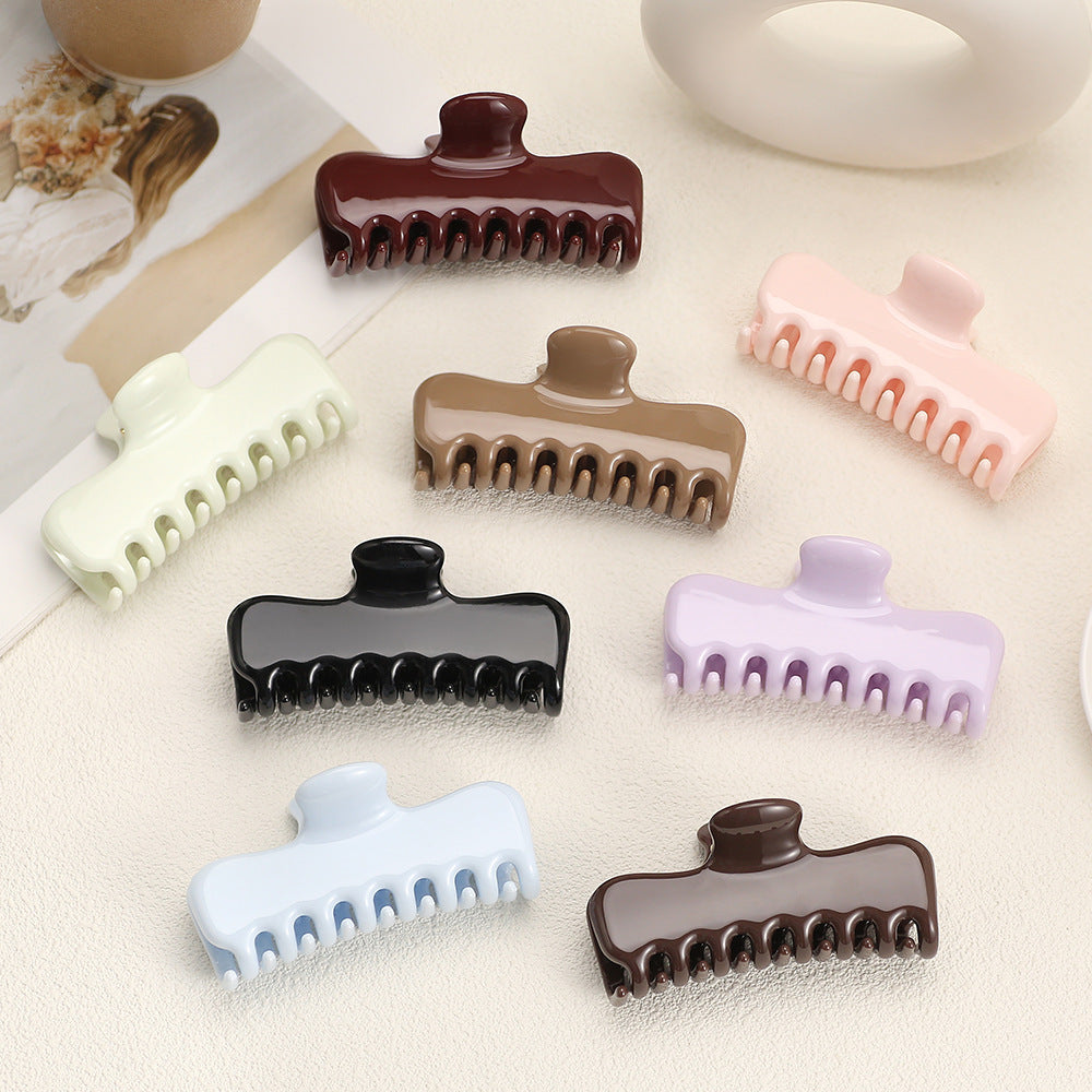 Minimalist Rectangle Claw Hair Clip for Easy Updos - view 1