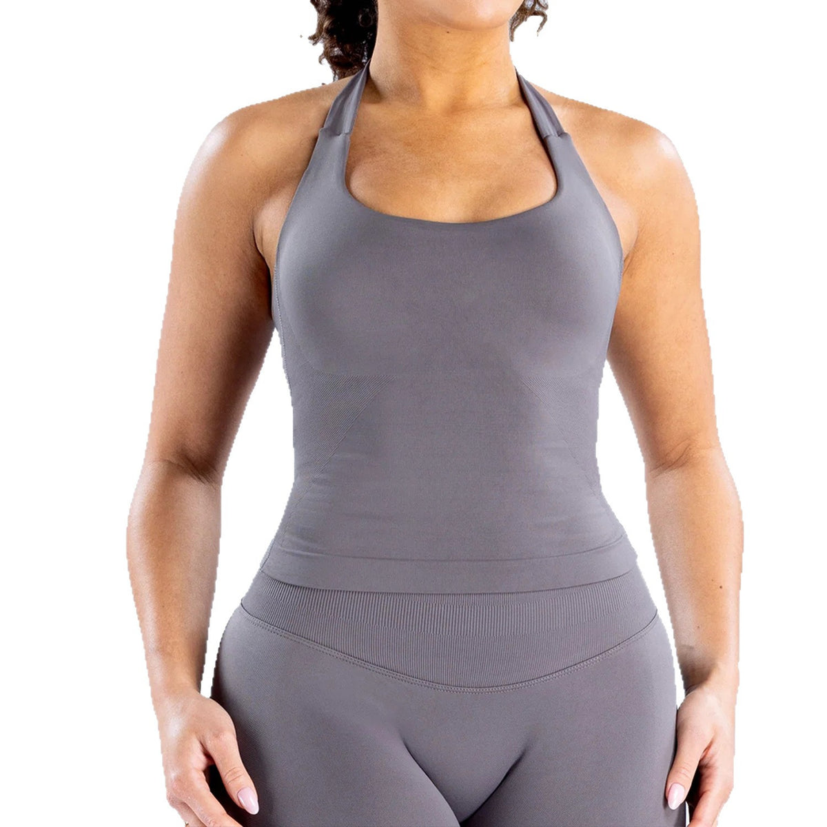 Halter Square Neck Padded Seamless Workout Tank