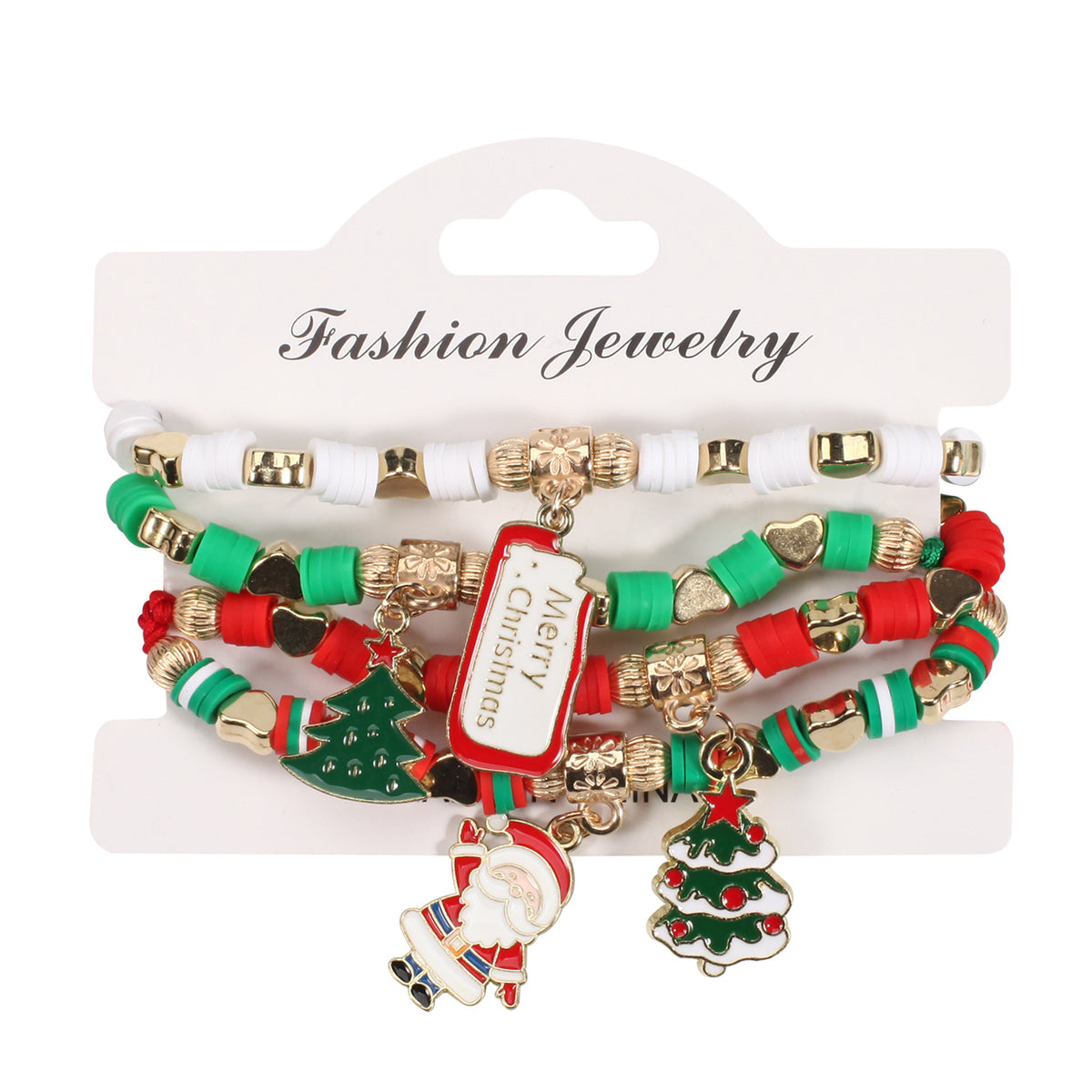 Festive Charm Adjustable Beaded Bracelet Set - Style_02
