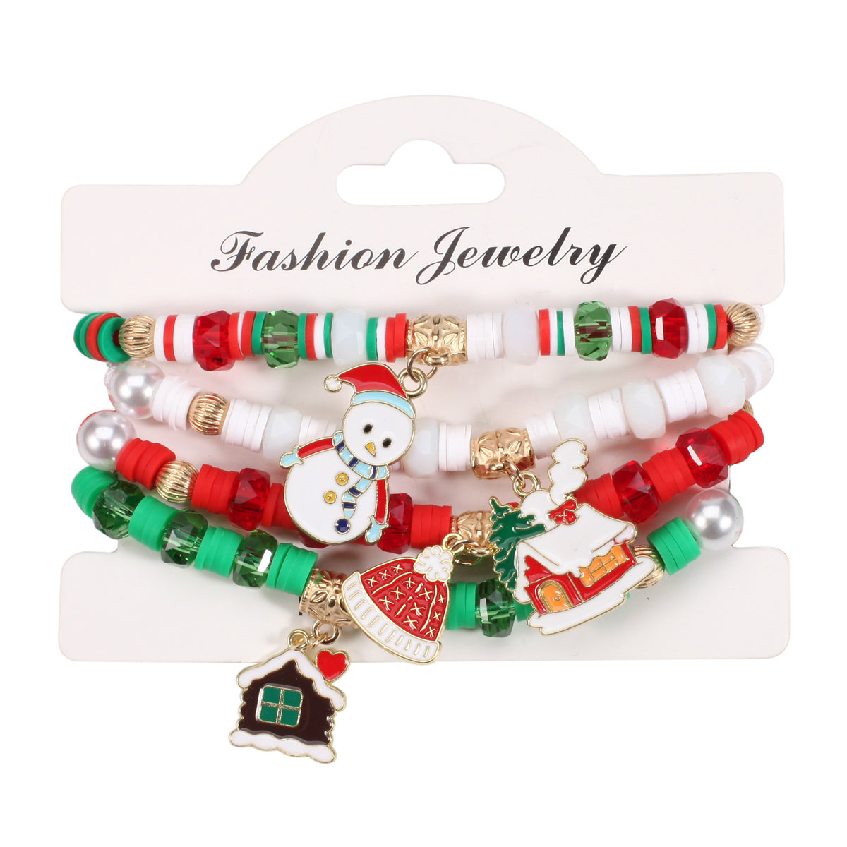 Festive Charm Adjustable Beaded Bracelet Set - Style_05