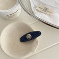Smiley Face and Bow Snap Hair Barrettes - Smile