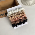 Petite Satin Scrunchie Set Of Six - NO_01