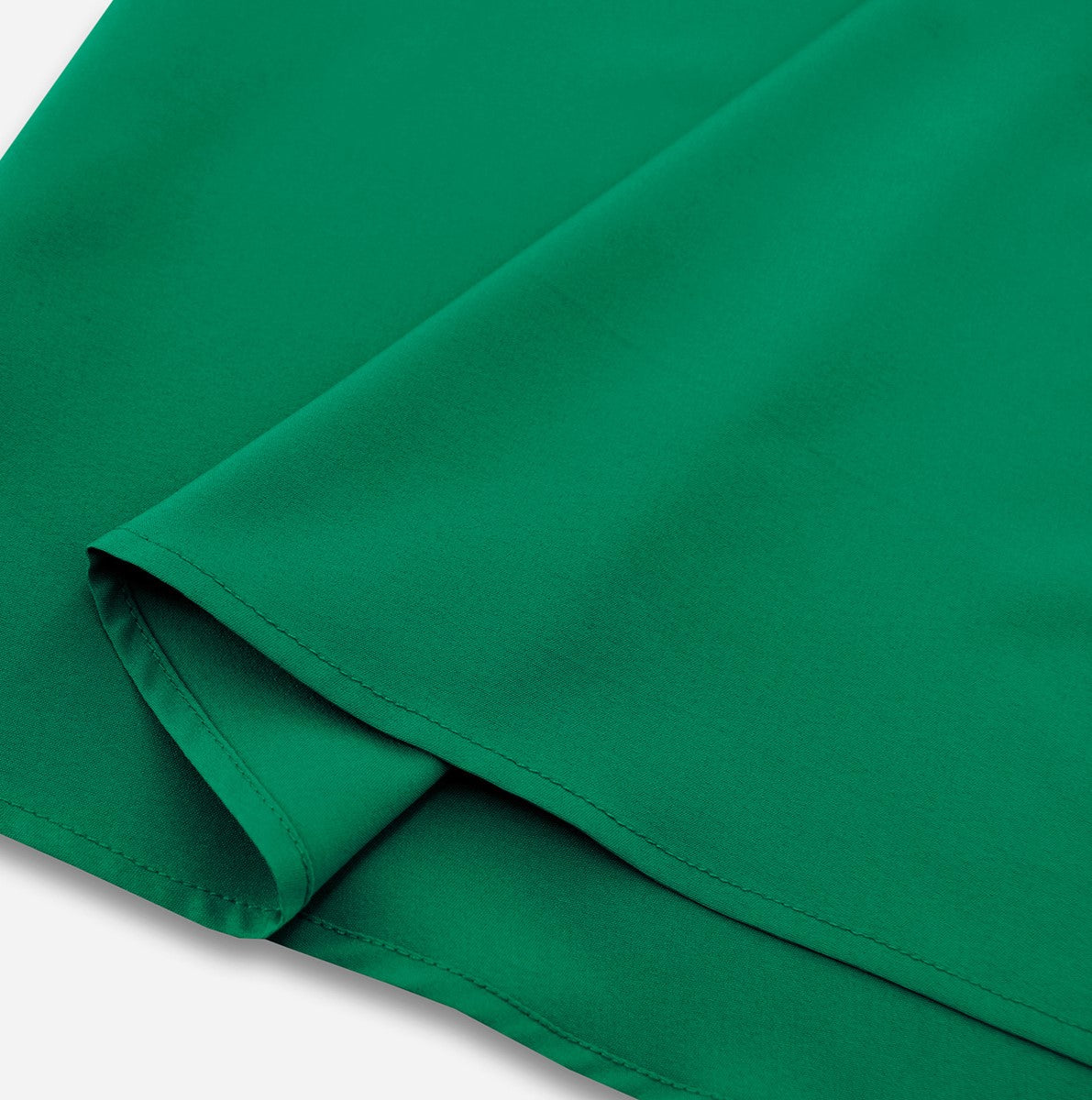 Asymmetric One Shoulder Belted Flared Maxi Dress - Green - 4