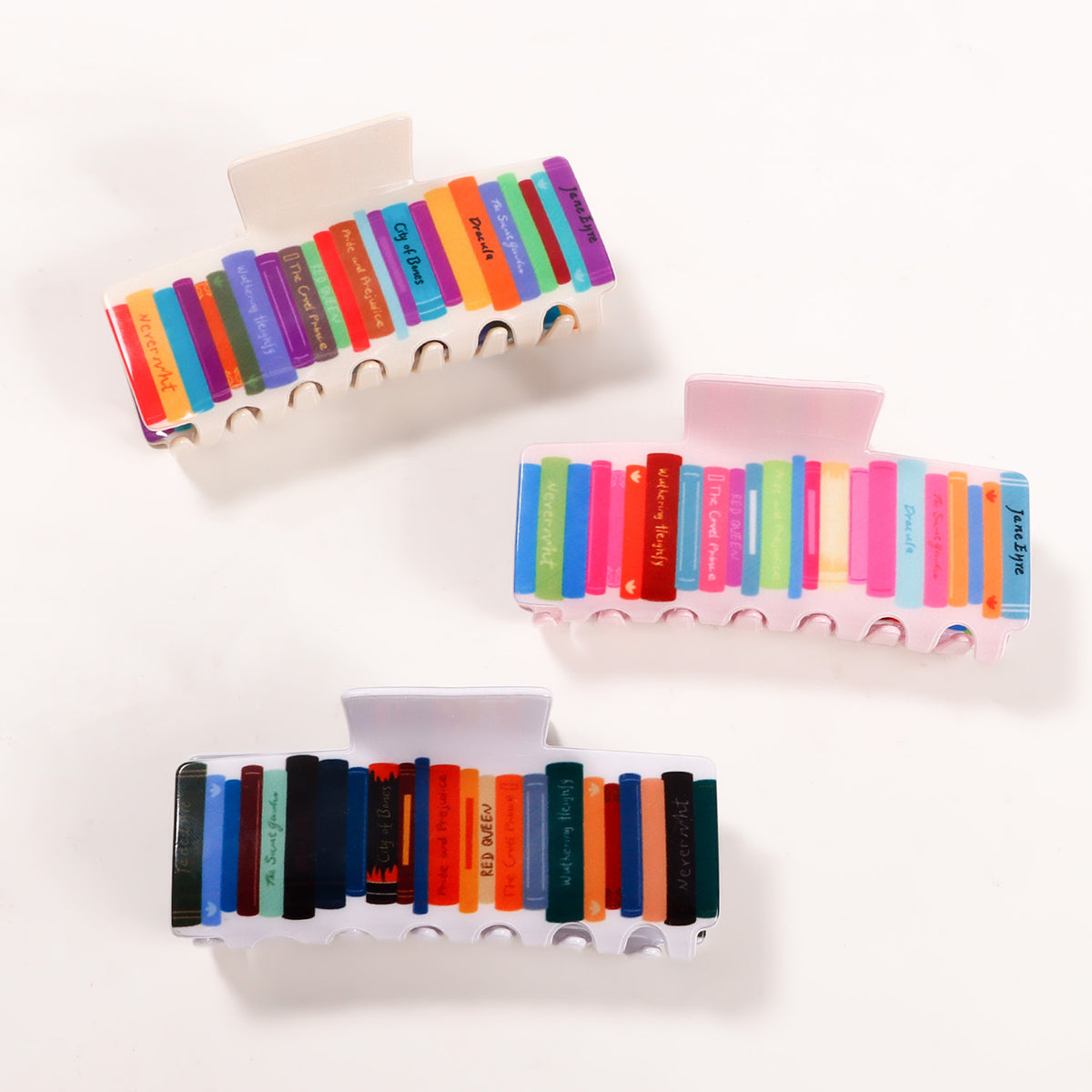 Book Stack Print Hair Claw Clip - view 1