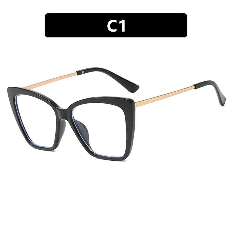 Oversized Cat Eye Blue Light Glasses - Color_1