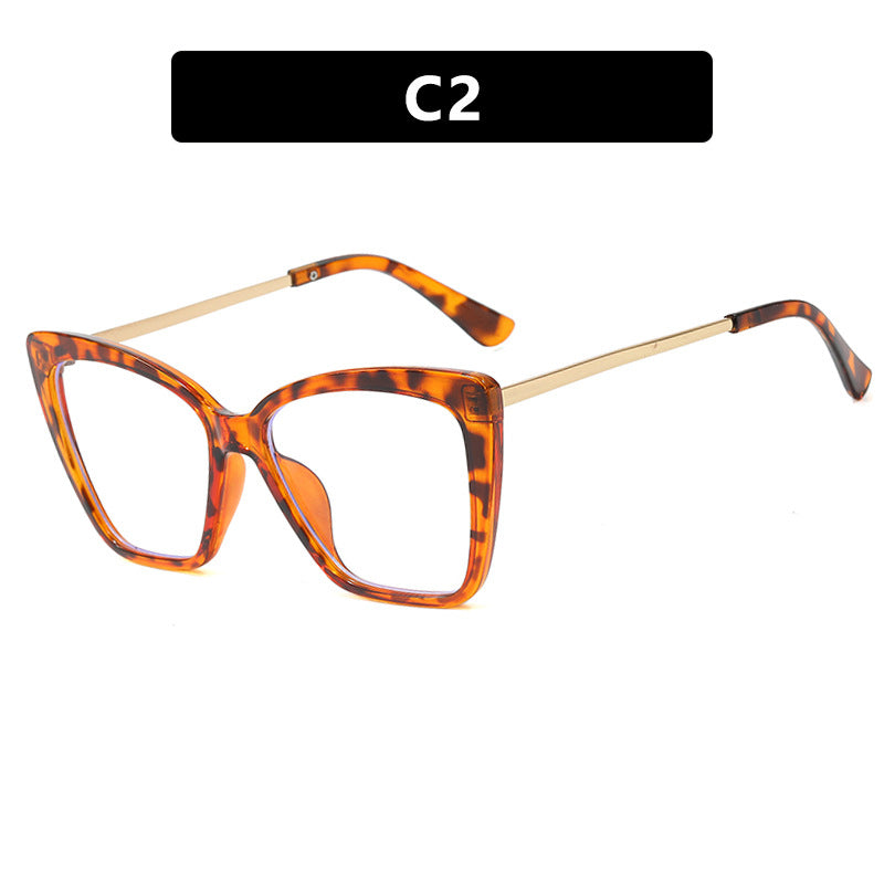 Oversized Cat Eye Blue Light Glasses - Color_2 - 1