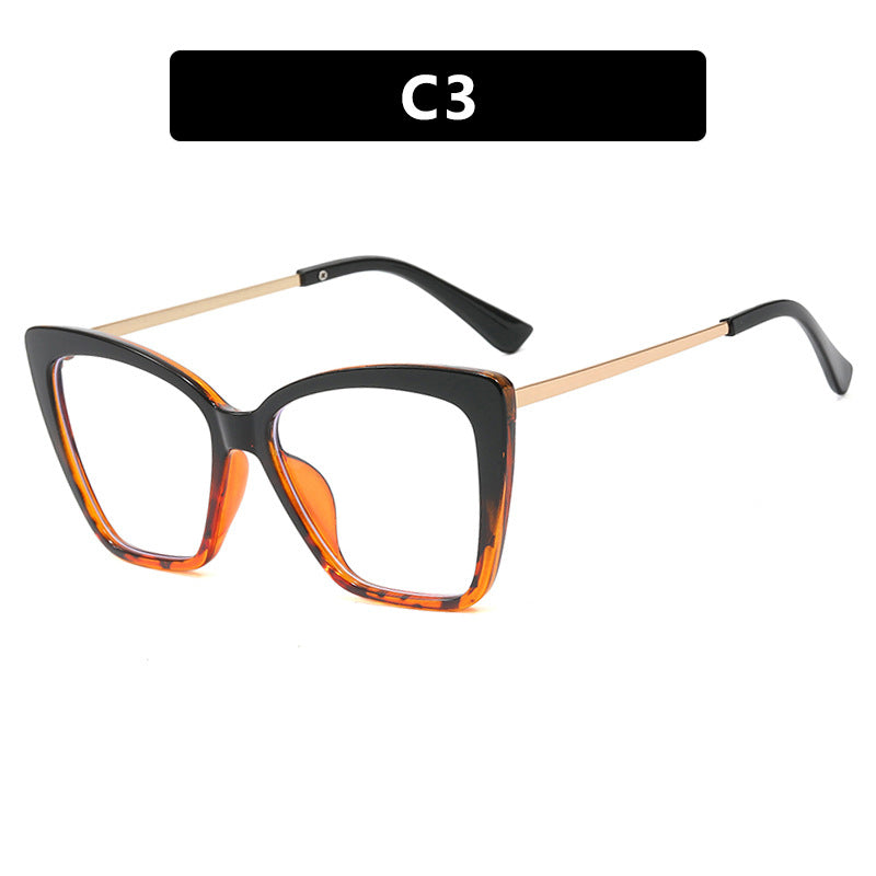 Oversized Cat Eye Blue Light Glasses - Color_3