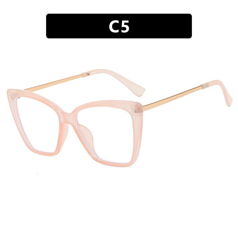 Oversized Cat Eye Blue Light Glasses - Color_5