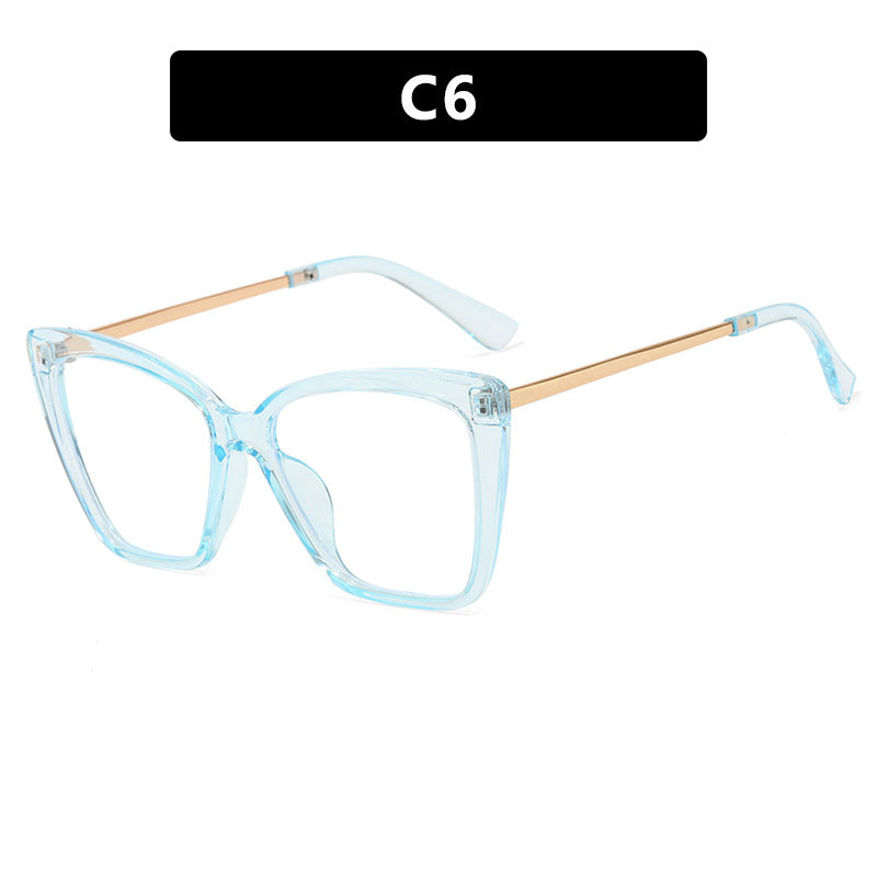 Oversized Cat Eye Blue Light Glasses - Color_6