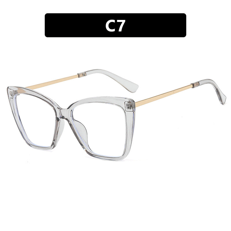 Oversized Cat Eye Blue Light Glasses - Color_7