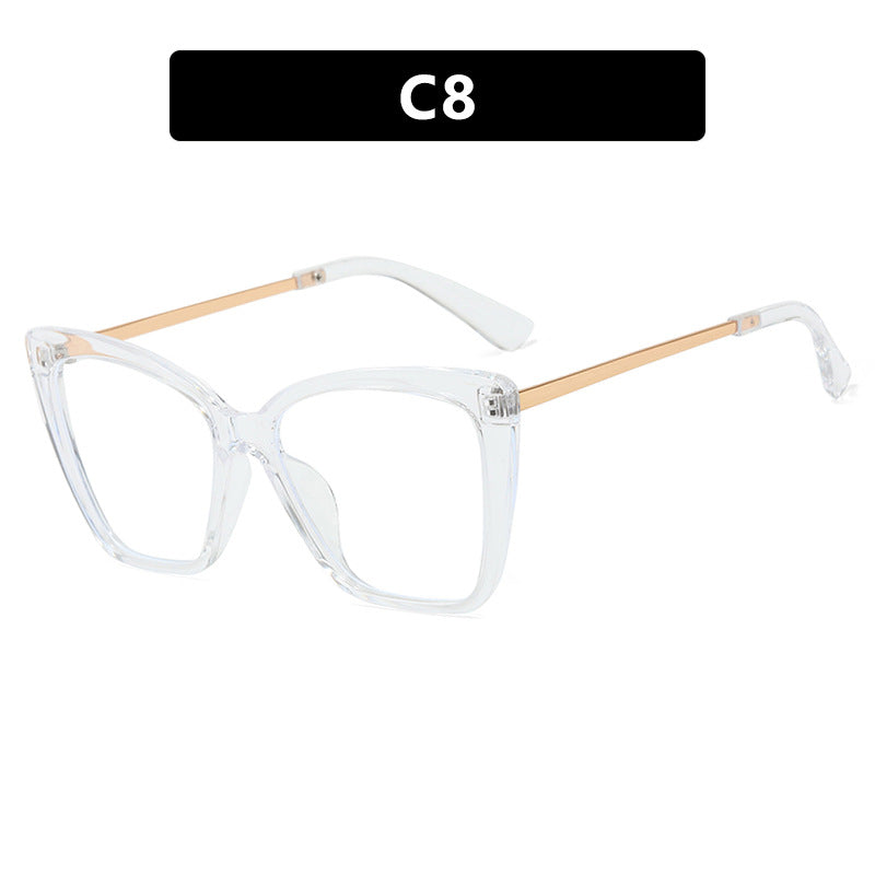 Oversized Cat Eye Blue Light Glasses - Color_8