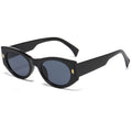 Chunky Oval Cat Eye Sunglasses - Color_1