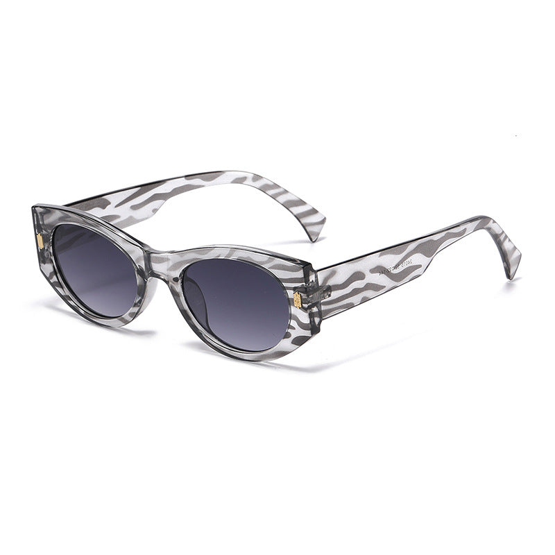 Chunky Oval Cat Eye Sunglasses - Color_6