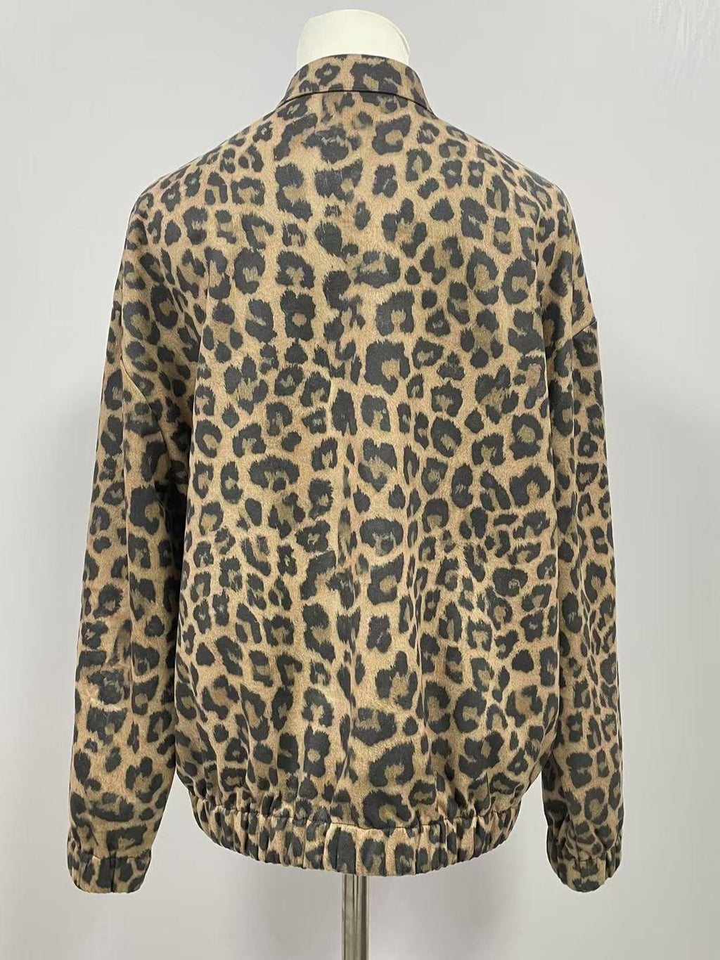 Leopard Print Snap Front Western Jacket - Leo - 2