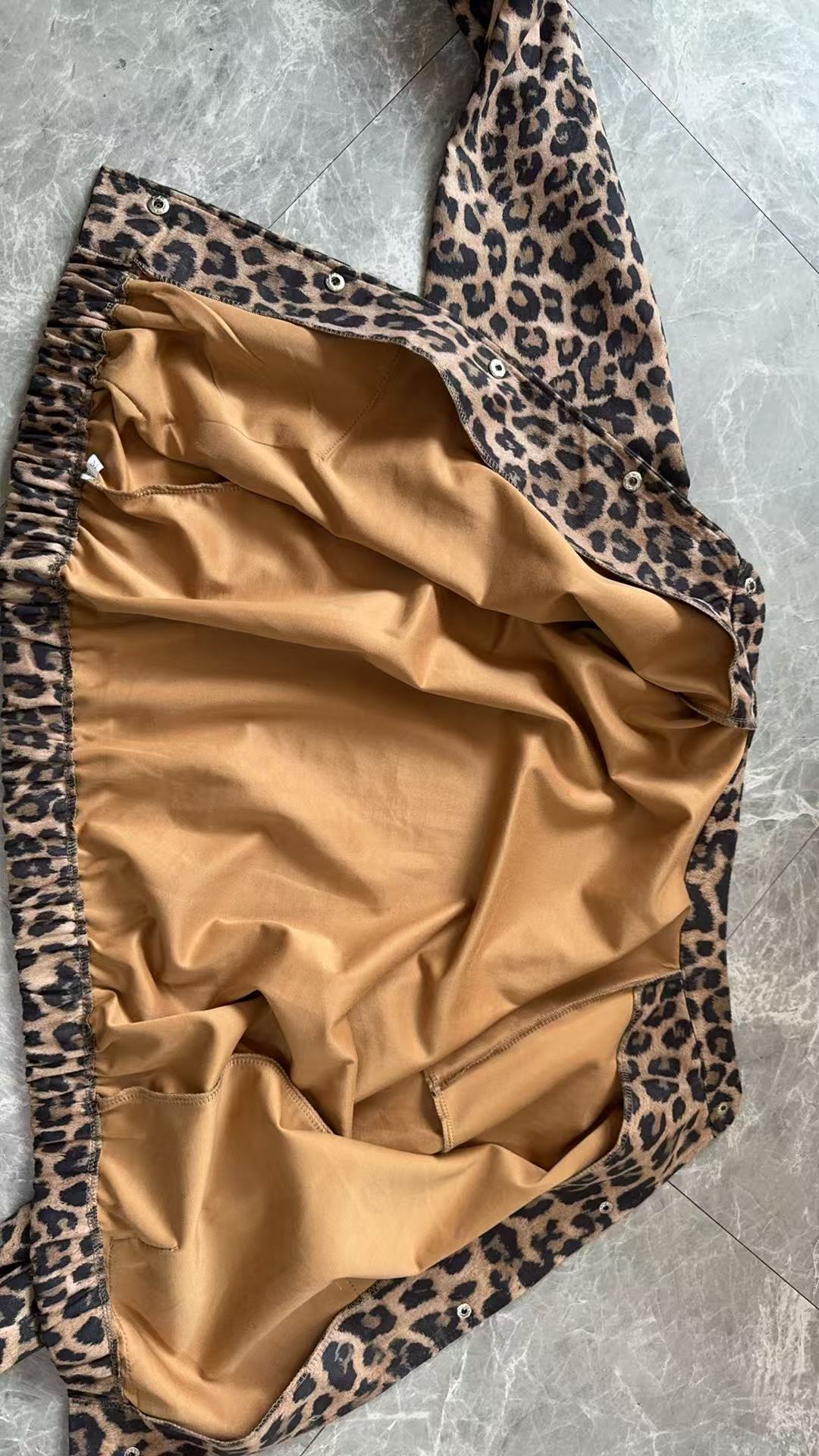 Leopard Print Snap Front Western Jacket - Leo - 4