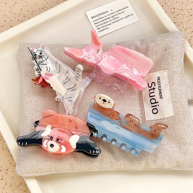 Cute Animal Shaped Acetate Claw Clip