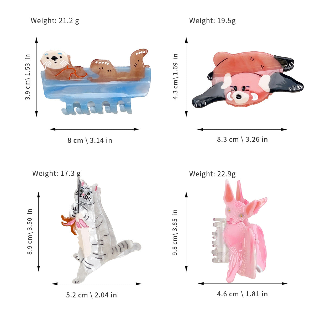 Cute Animal Shaped Acetate Claw Clip - view 11