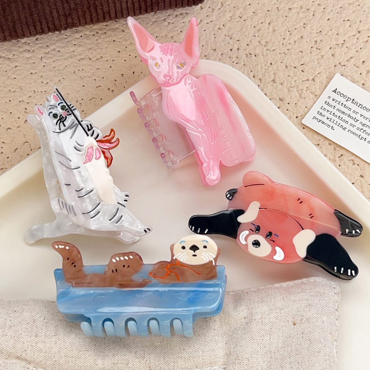 Cute Animal Shaped Acetate Claw Clip - view 9