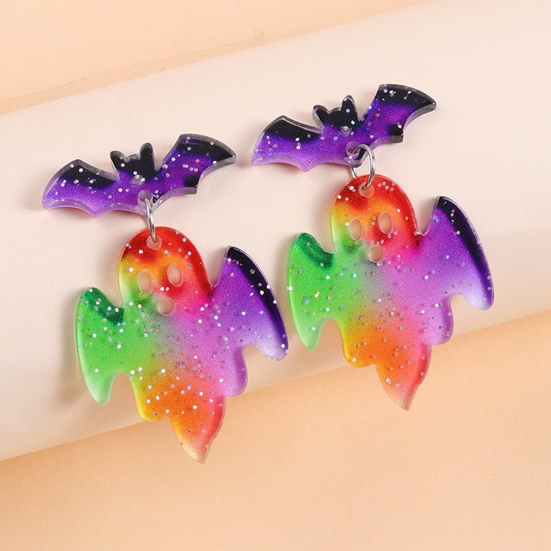 Playful Halloween Icon Dangle Earrings - C1
