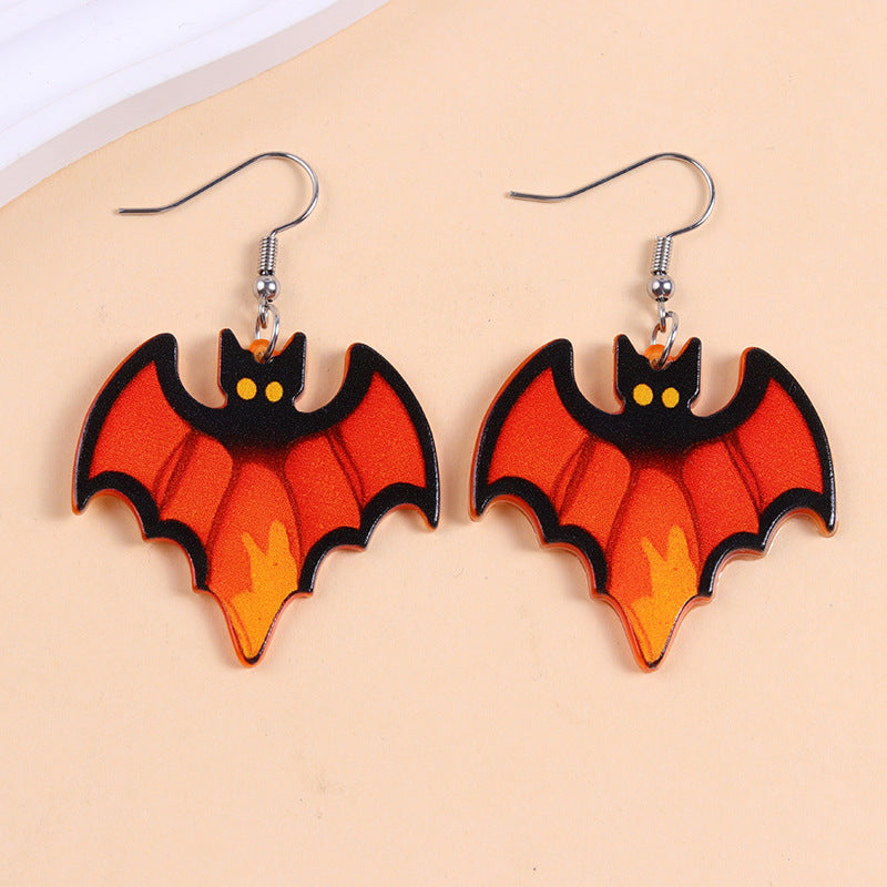 Playful Halloween Icon Dangle Earrings - C5
