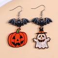 Playful Halloween Icon Dangle Earrings - C6