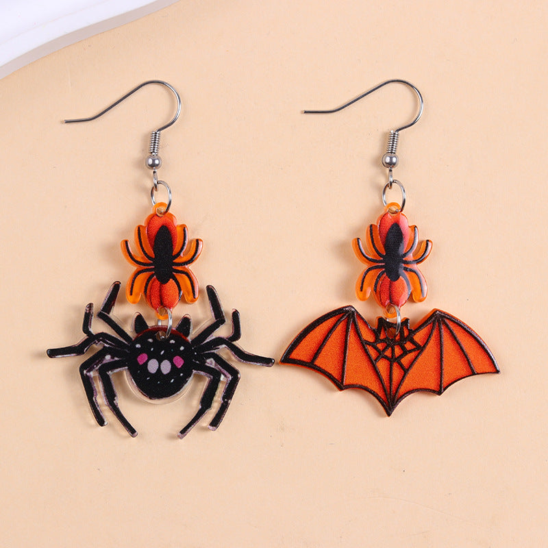 Playful Halloween Icon Dangle Earrings - C9