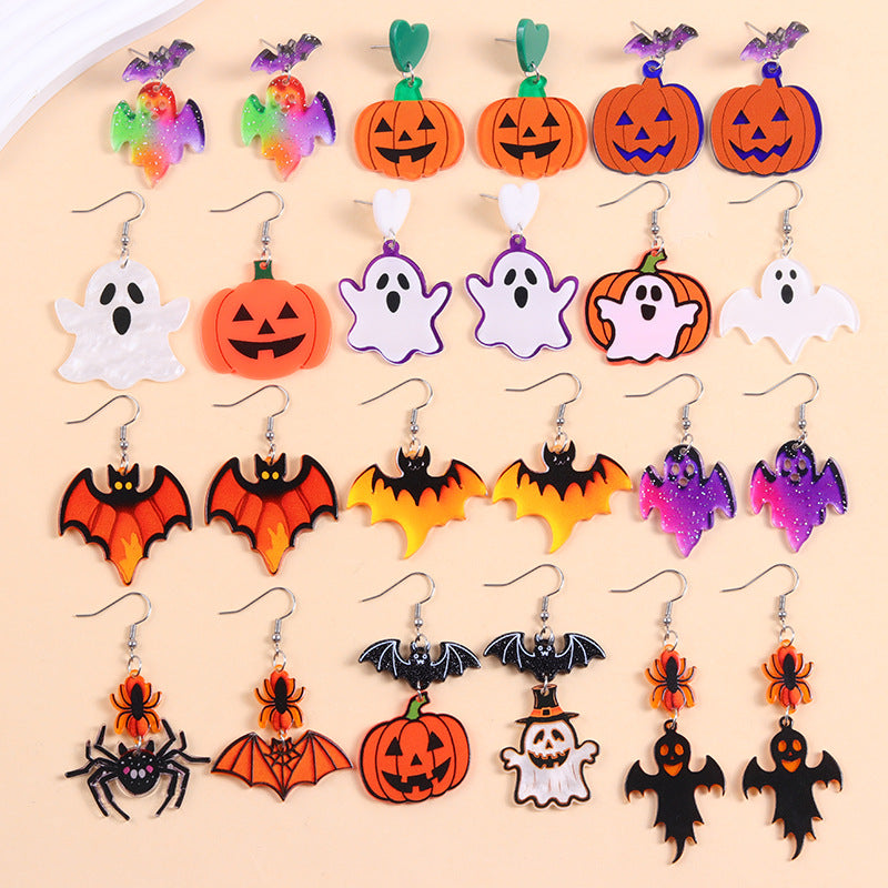 Playful Halloween Icon Dangle Earrings