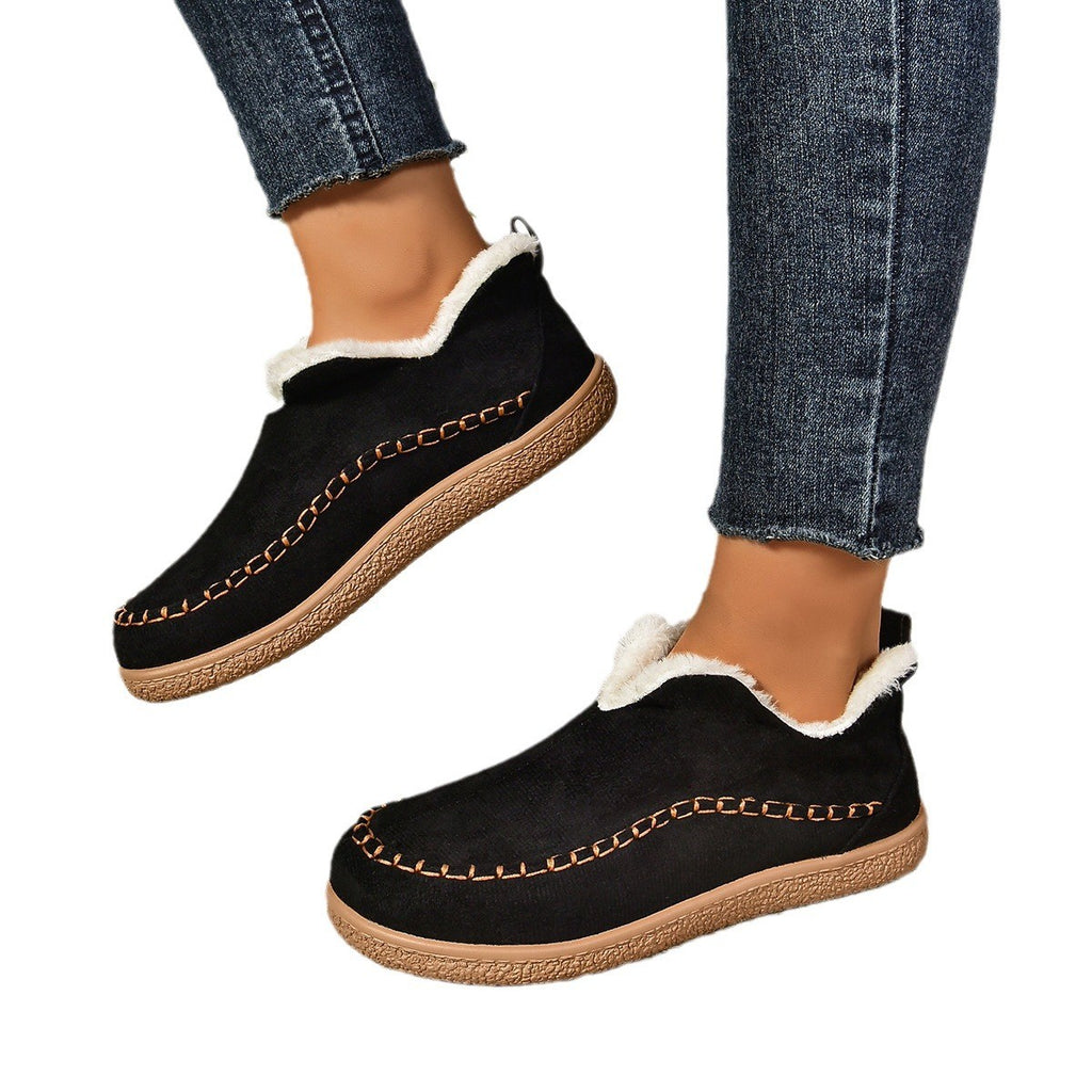 Cozy Plush Lined Moccasin Slippers
