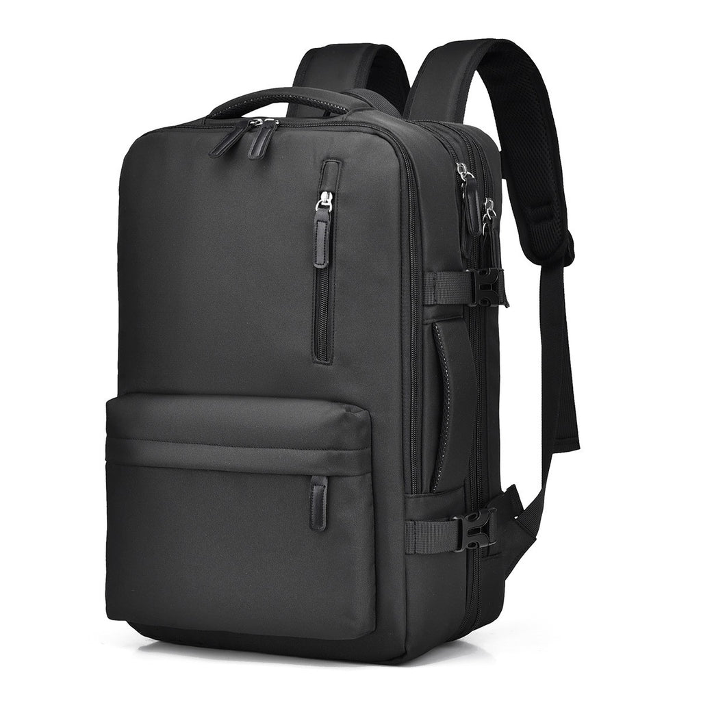 Expandable Travel Laptop Backpack - Black