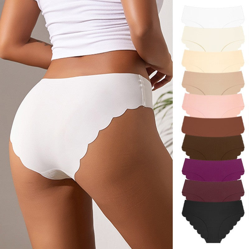 Seamless Scalloped V Front Low Rise Brief