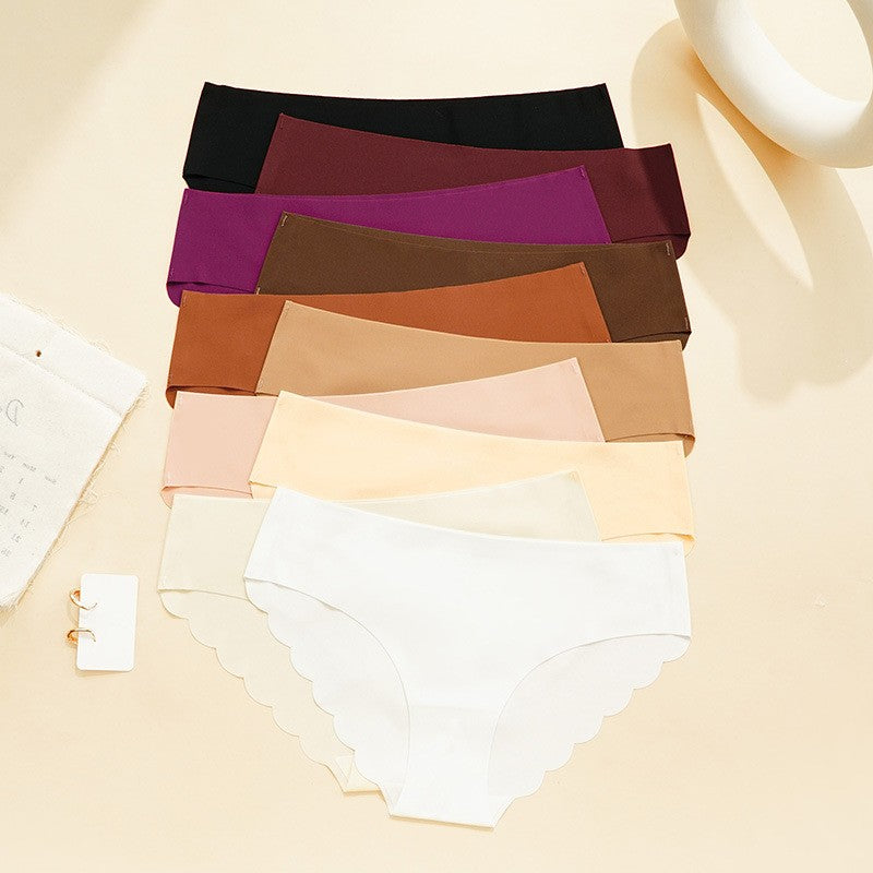 Seamless Scalloped V Front Low Rise Brief