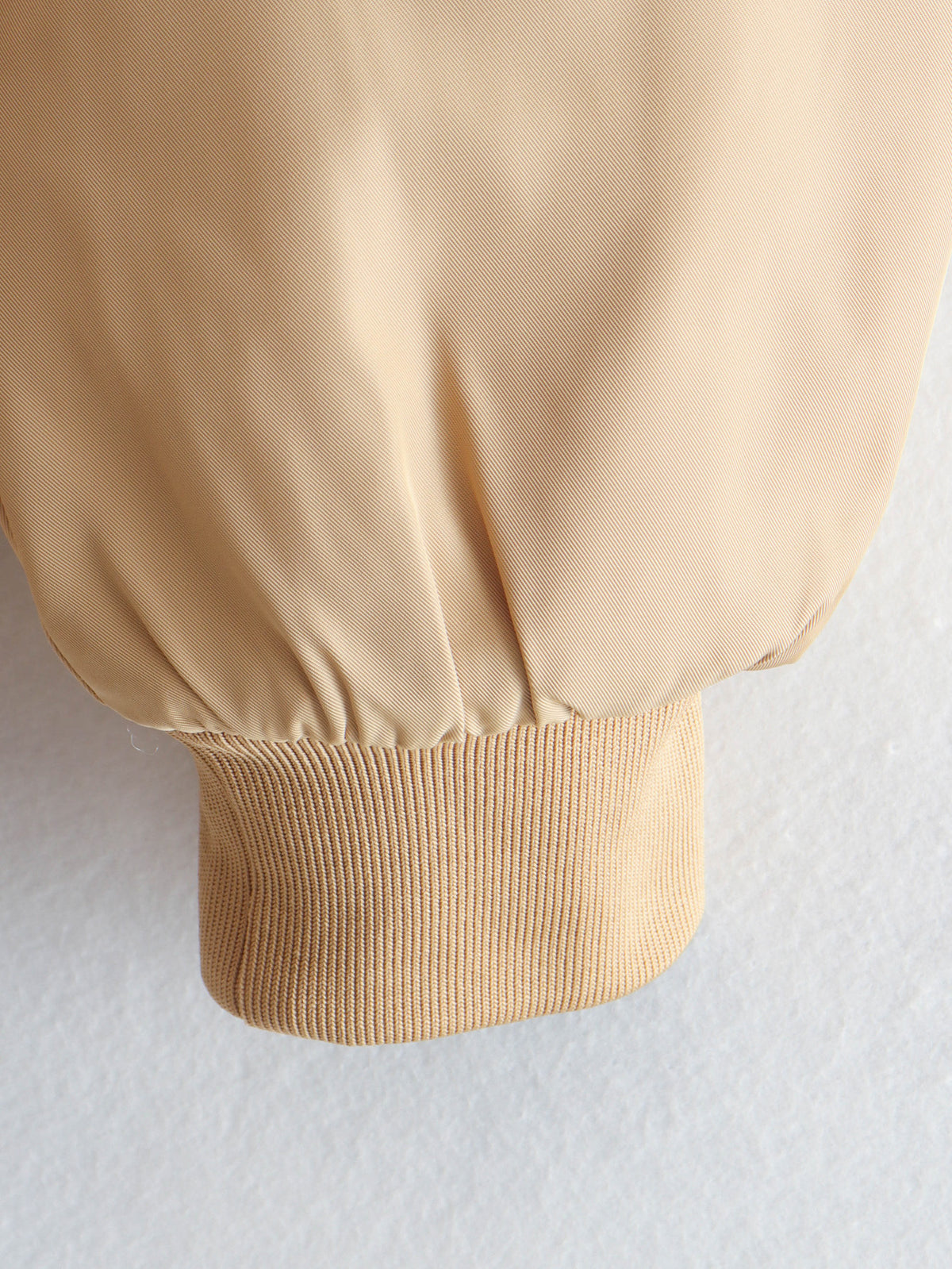 Oversized Zip Up Padded Bomber Jacket - Khaki - 3