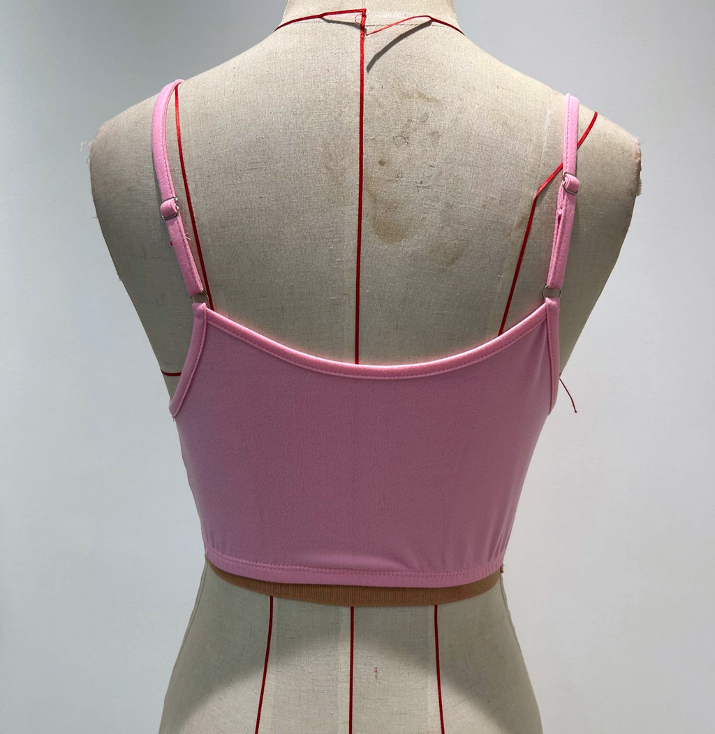 Strappy Cutout Maxi Tank Dress with Open Back - Pink - 7