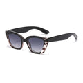 Animal Print Cat Eye Sunglasses - Black-1