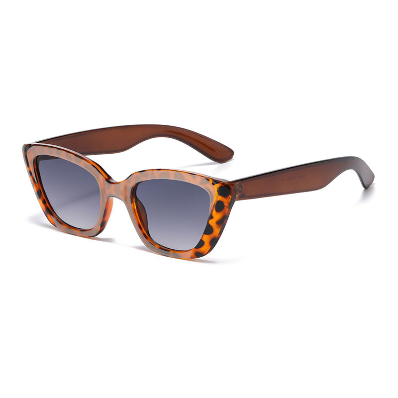 Animal Print Cat Eye Sunglasses - Tea-1