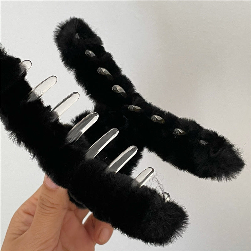 Oversized Plush Knot Hair Claw Clip - view 5