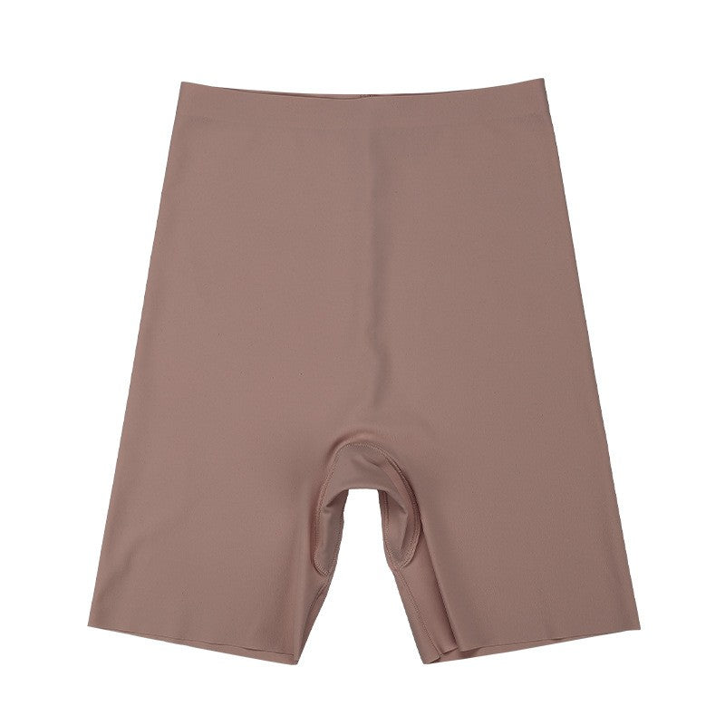 Laser Cut High Waist Smoothing Shapewear Shorts - Mocha