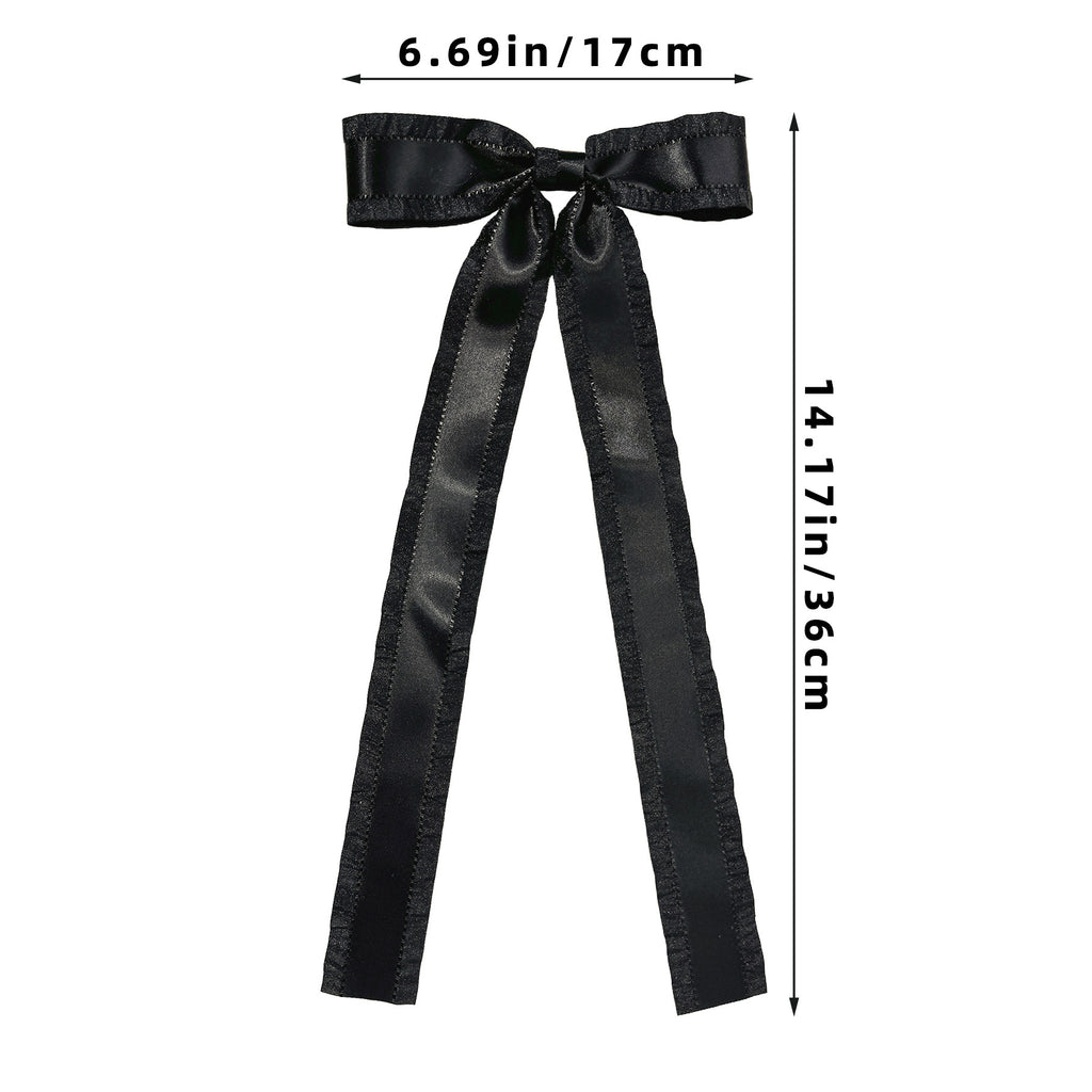 Extra Long Streamer Bow Hair Clip - view 3