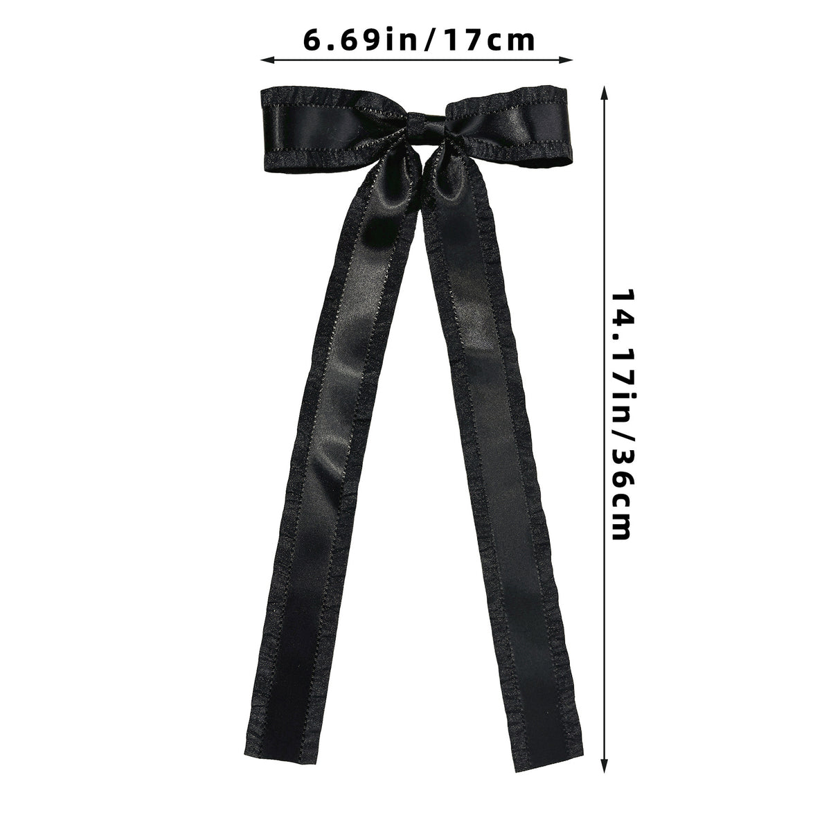 Extra Long Streamer Bow Hair Clip - view 3