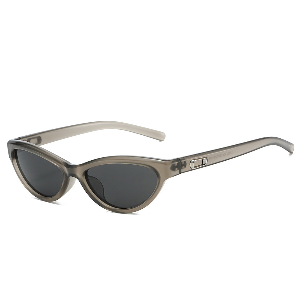 Sleek Cat Eye Sunglasses With Tinted Lenses - Grey