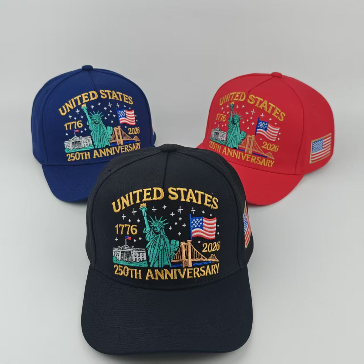Liberty Skyline Embroidered Baseball Cap - Khaki - 4
