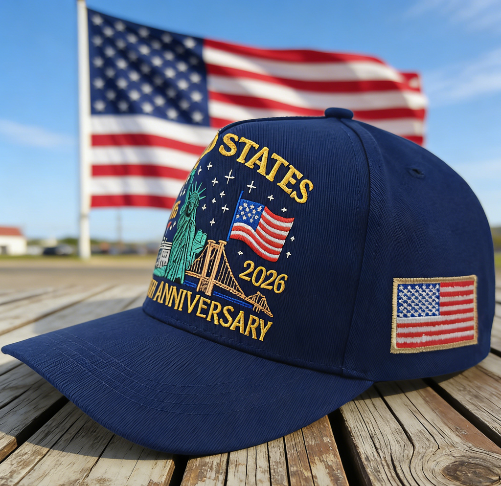 Liberty Skyline Embroidered Baseball Cap - Navyblue - 2