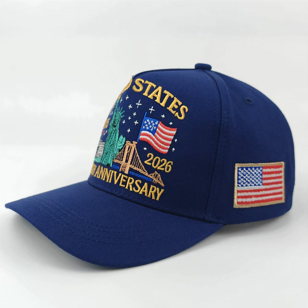 Liberty Skyline Embroidered Baseball Cap - Navyblue - 3