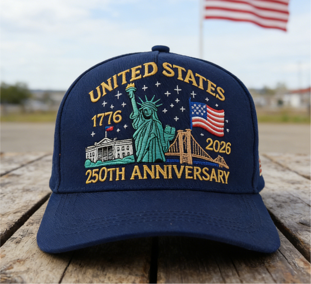 Liberty Skyline Embroidered Baseball Cap - Navyblue - 4