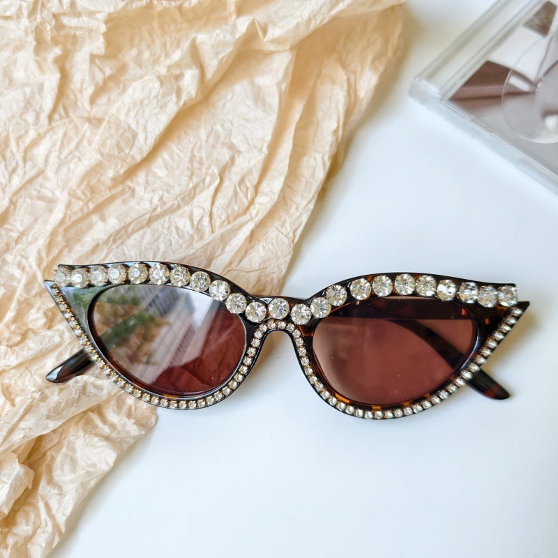 Crystal Embellished Retro Party Sunglasses - Color_6